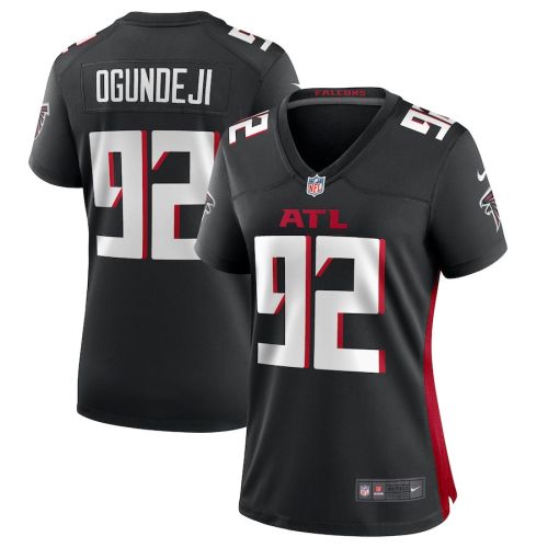 Adetokunbo Ogundeji 92 Atlanta Falcons Women's Game Jersey - Black