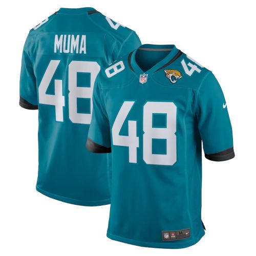 Chad Muma 48 Jacksonville Jaguars Men's Game Jersey - Teal