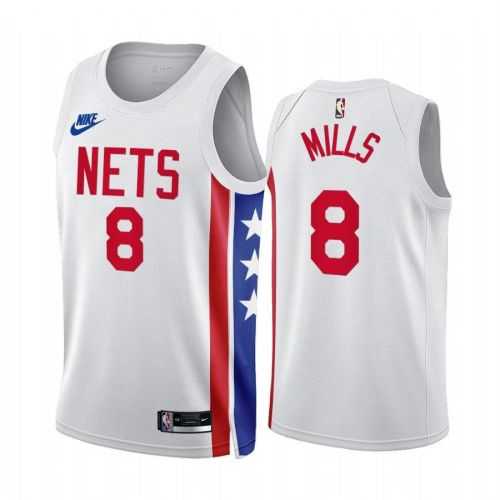 Patty Mills 8 2022-23 Brooklyn Nets White Classic Edition Jersey - Men Jersey