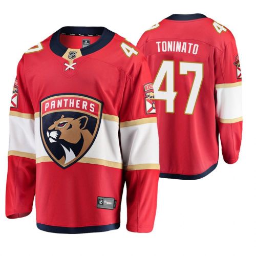 Florida Panthers Dominic Toninato 47 Jersey Men's Home Breakaway Player Jersey