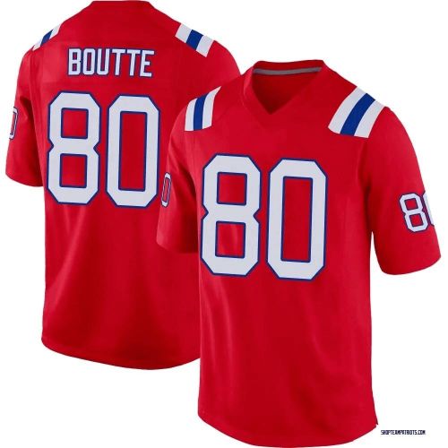 Kayshon Boutte 80 New England Patriots Men Game Jersey - Red