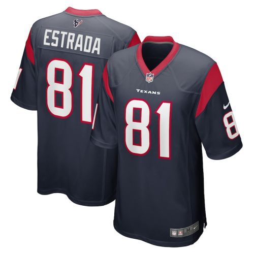 Drew Estrada Houston Texans Game Player Jersey - Navy