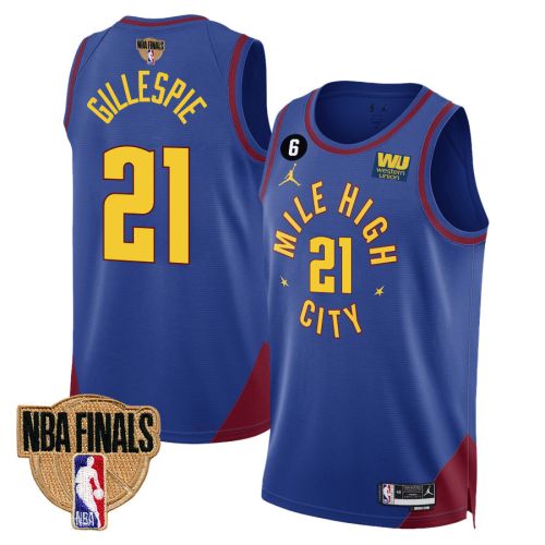 Collin Gillespie 21 Denver Nuggets Final Champions 2023 Swingman Jersey - Blue