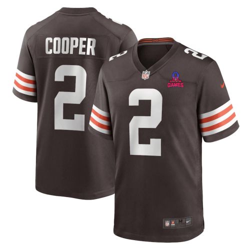 Amari Cooper 2 Cleveland Browns 2024 Pro Bowl Patch Game Men Jersey - Brown