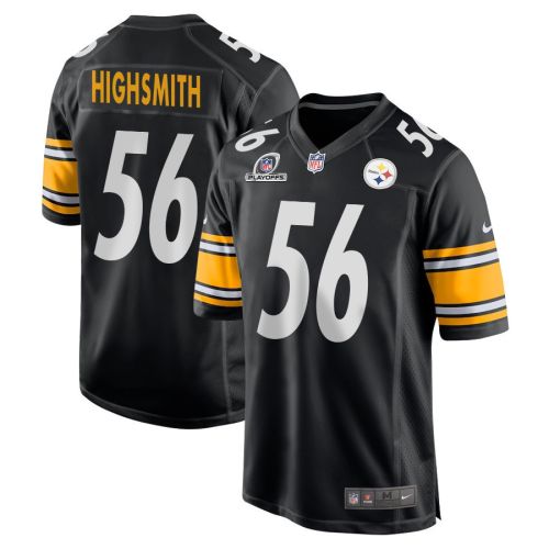 Alex Highsmith 56 Pittsburgh Steelers 2023 Playoffs Patch Game Men Jersey - Black