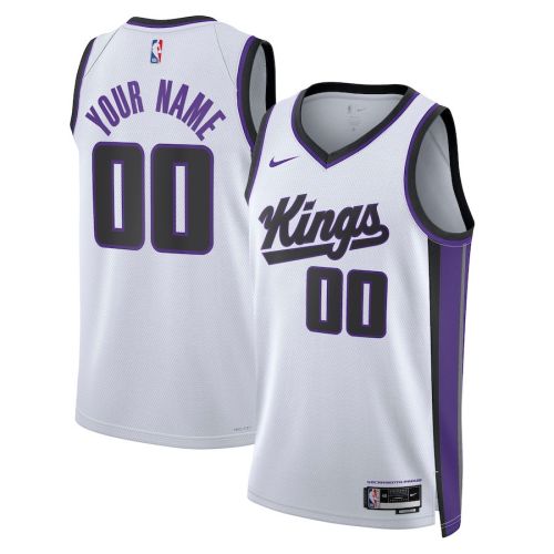 Sacramento Kings Association Swingman Custom Jersey - White