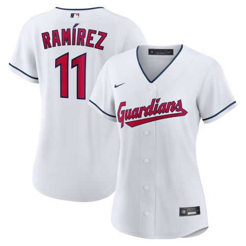 Jose Ramirez 11 Cleveland Guardians Women's Home Player Jersey - White