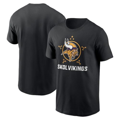 Minnesota Vikings Local Essential T-Shirt - Black