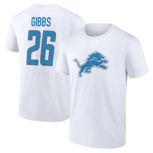 Jahmyr Gibbs 26 Detroit Lions Unisex T-Shirt - White