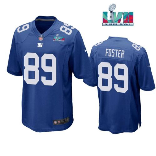 Robert Foster 89 New York Giants Super Bowl LVII Super Bowl LVII Royal Men Game Jersey