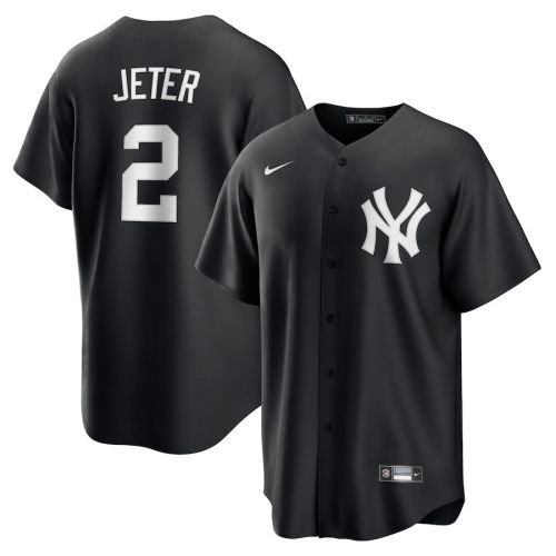 Derek Jeter 2 San Diego Padres Men Jersey - Black