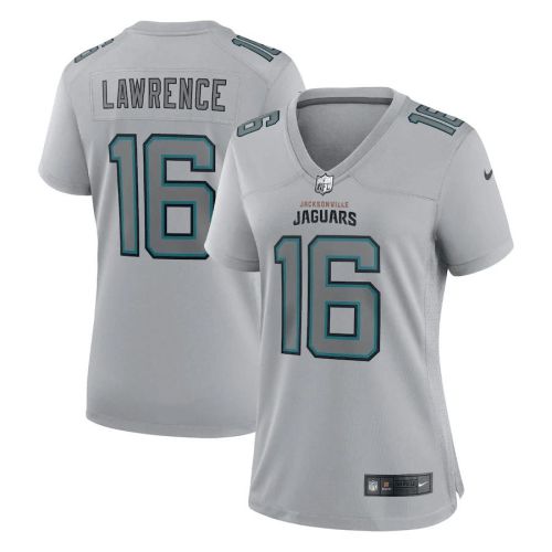 Trevor Lawrence Jacksonville Jaguars Women's Atmosphere Fashion Game Jersey - Gray