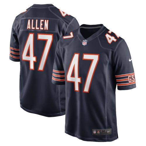 Chase Allen Chicago Bears Game Player Jersey - Navy