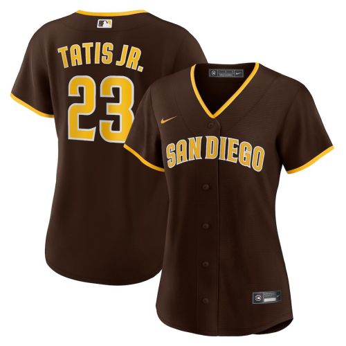 Fernando Tatís Jr. 23 San Diego Padres Women's Road Player Jersey - Brown