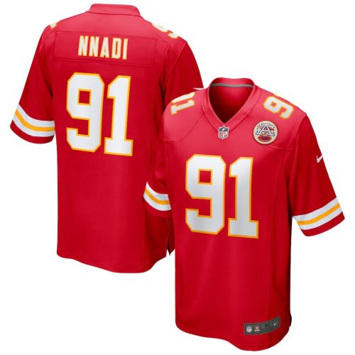 Derrick Nnadi 91 Kansas City Chiefs Game Men Jersey - Red