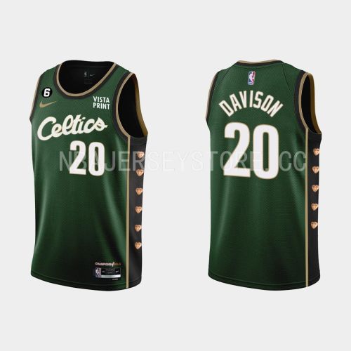 Boston Celtics 20 JD Davison 2022-23 City Edition Green Men Jersey