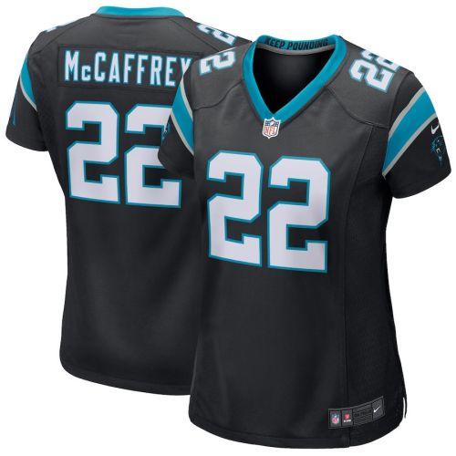 Christian McCaffrey 22 Carolina Panthers Women's Game Jersey - Black