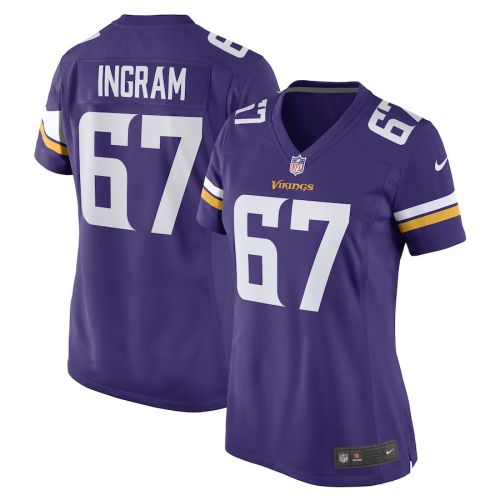 Ed Ingram Minnesota Vikings Women's Game Player Jersey - Purple