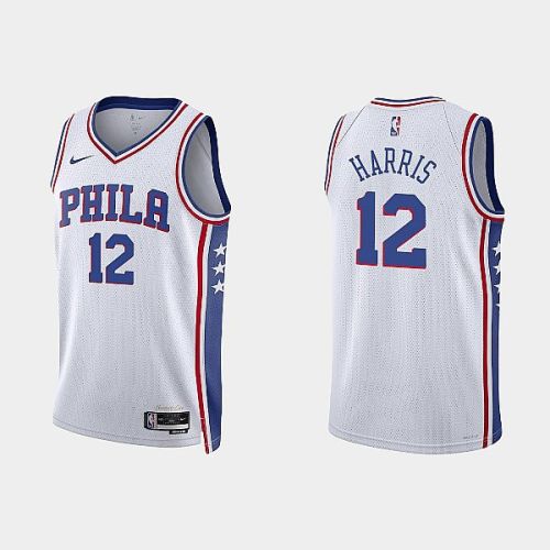 Philadelphia 76ers Tobias Harris 12 2022-23 Association Edition White Men Jersey Swingman