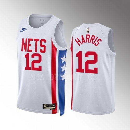 Joe Harris 12 2022-23 Brooklyn Nets White Classic Edition Men Jersey Swingman