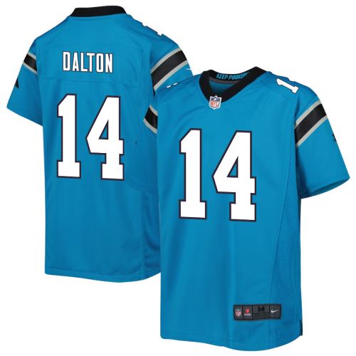 Andy Dalton 14 Carolina Panthers Youth Game Jersey - Blue