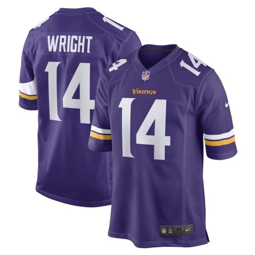 Ryan Wright Minnesota Vikings Game Player Jersey - Purple