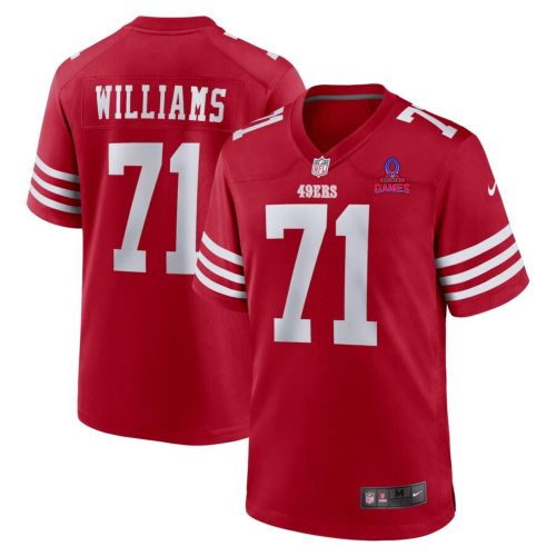 Trent Williams 71 San Francisco 49ers 2024 Pro Bowl Patch Game Men Jersey - Scarlet