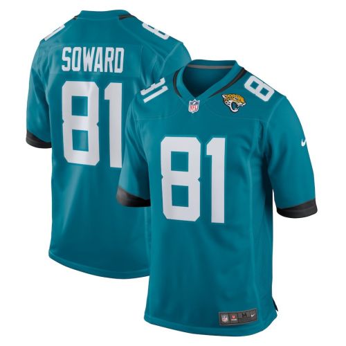 R. Jay Soward 81 Jacksonville Jaguars Men's Retired Team Game Jersey - Teal