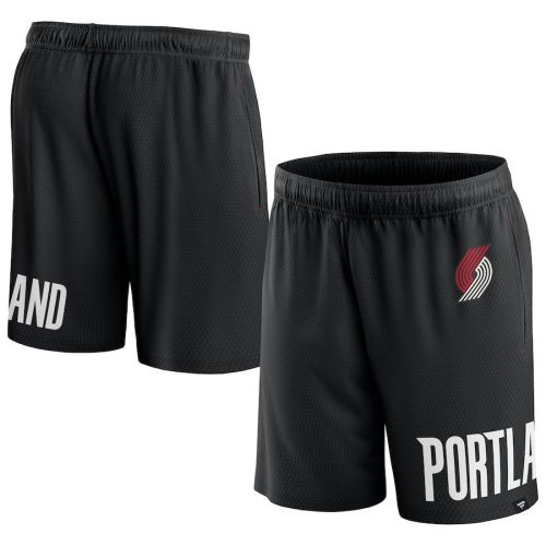 Portland Trail Blazers Black Free Throw Mesh Shorts - Men