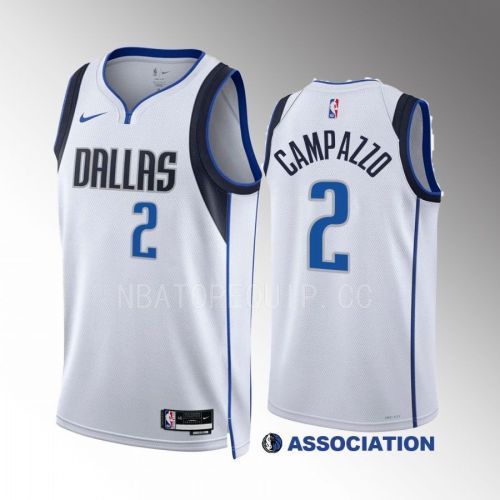 Facundo Campazzo 2 2022-23 Dallas Mavericks White Association Edition Men Jersey Swingman