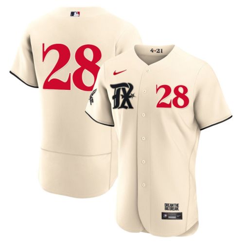 Jonah Heim 28 Texas Rangers 2023 City Connect Flex Base Elite Jersey - Cream