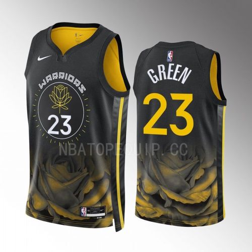 Golden State Warriors Draymond Green 23 2022-23 City Edition Black Men Jersey Swingman