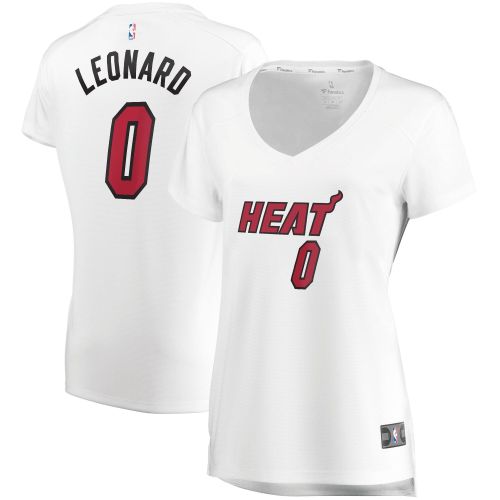 Meyers Leonard Miami Heat Women's Fast Break Jersey White - Association Edition Jersey