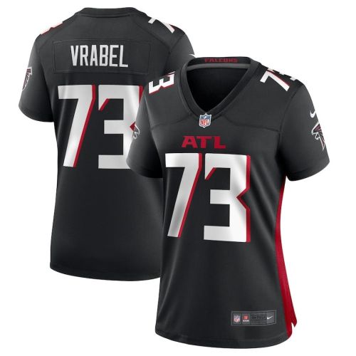 Tyler Vrabel Atlanta Falcons Women's Player Game Jersey - Black