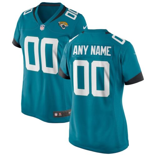 Jacksonville Jaguars Women's Custom Alternate Game Jersey - Teal