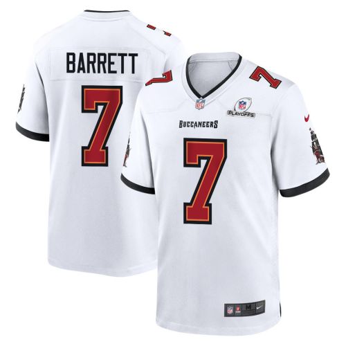 Shaquil Barrett 7 Tampa Bay Buccaneers 2023 Playoffs Patch Game Men Jersey - White