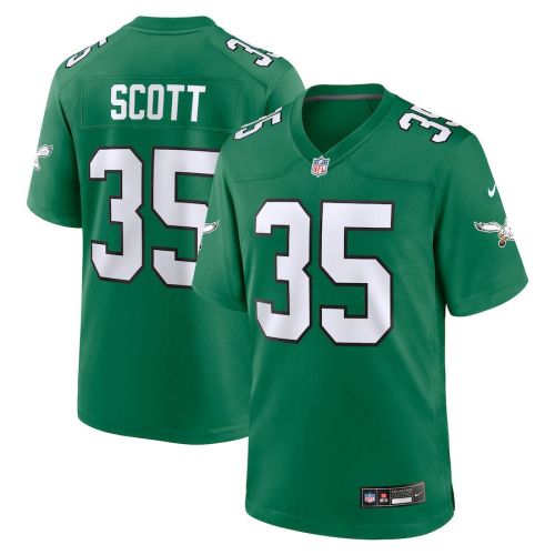 Boston Scott 35 Philadelphia Eagles Men Alternate Game Jersey - Kelly Green