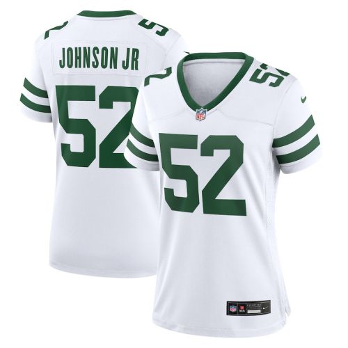 Jermaine Johnson II 52 New York Jets Women's Player Game Jersey - White