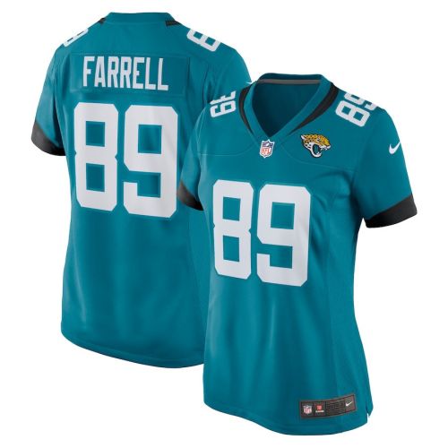 Luke Farrell 89 Jacksonville Jaguars Women's Game Jersey - Teal