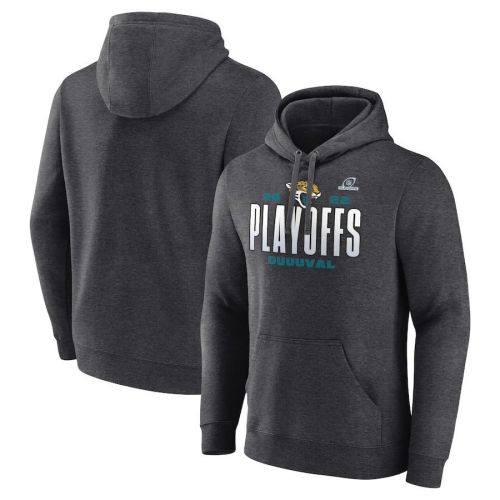 Jacksonville Jaguars 2022 NFL Playoffs Our Time Pullover Hoodie - Charcoal