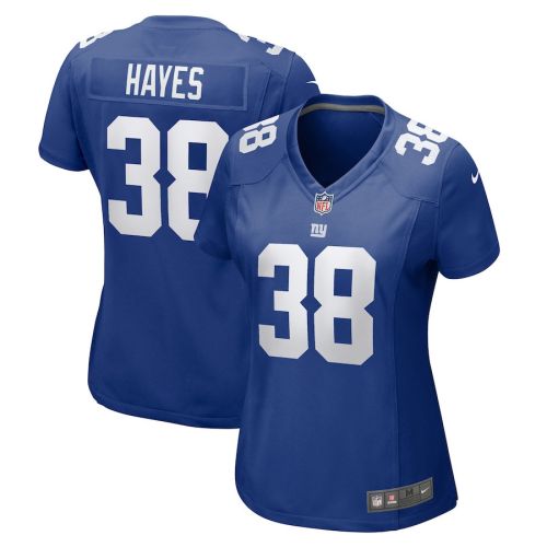 Kaleb Hayes 38 New York Giants Women Game Jersey - Royal