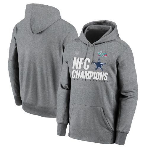 Dallas Cowboys NFC Conference Champions Light Grey Pullover Hoodie