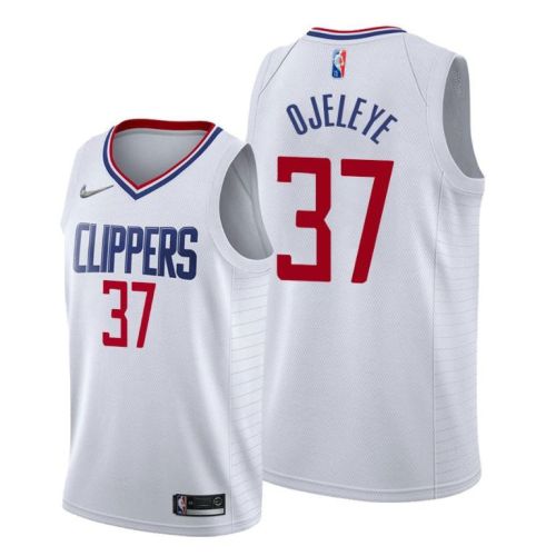 Semi Ojeleye 37 Los Angeles Clippers 2022 Association Edition White Jersey Diamond Badge - Men Jersey