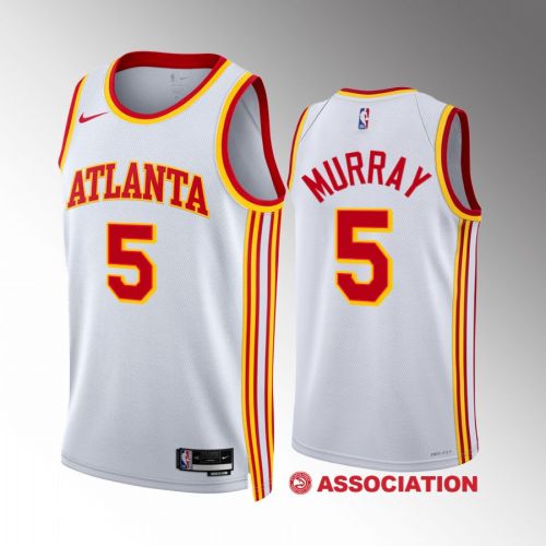 Atlanta Hawks Dejounte Murray 5 2022-23 Association Edition White Jersey Swingman