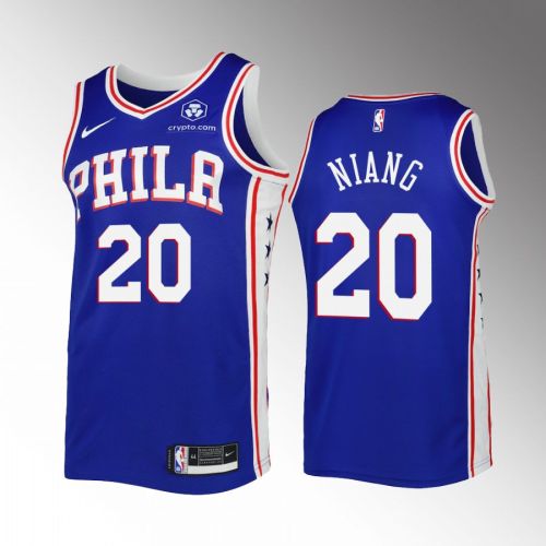 Georges Niang 20 2022-23 Philadelphia 76ers Royal Icon Edition Jersey Swingman