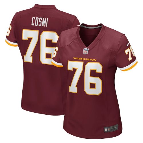 Sam Cosmi 76 Washington Commanders Football Team Game Women Jersey - Burgundy