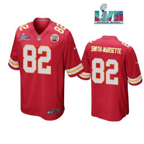 Ihmir Smith Marsette 82 Kansas City Chiefs Super Bowl LVII Red Men Game Jersey