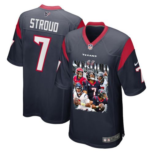 C.J. Stroud 7 Houston Texans The Gunslinger Game Men Jersey - Navy