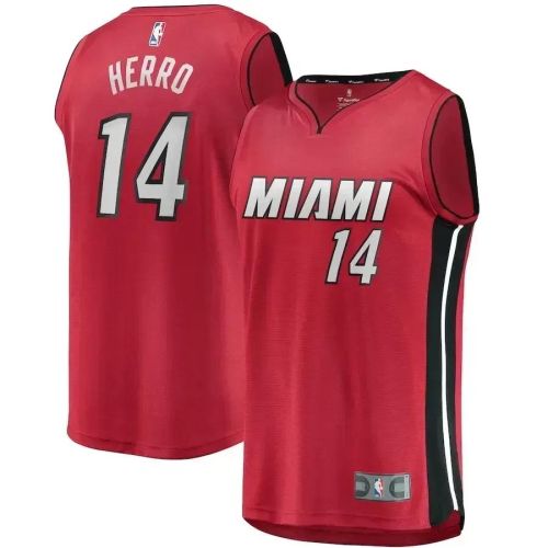 Tyler Herro Miami Heat Fast Break Jersey Red - Statement Edition