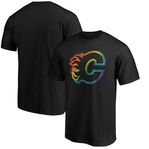 Calgary Flames Team Pride Logo T-Shirt - Black